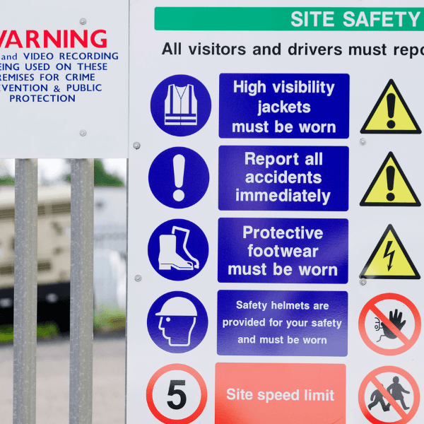 A importância da sinalização de segurança em obra