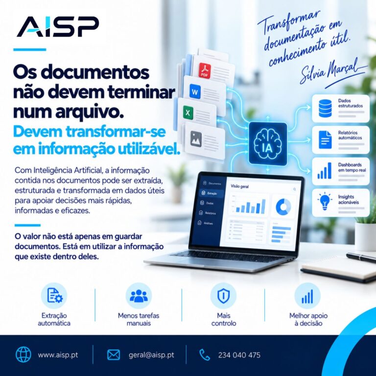 Read more about the article Os documentos não devem terminar num arquivo. Devem transformar-se em informação útil