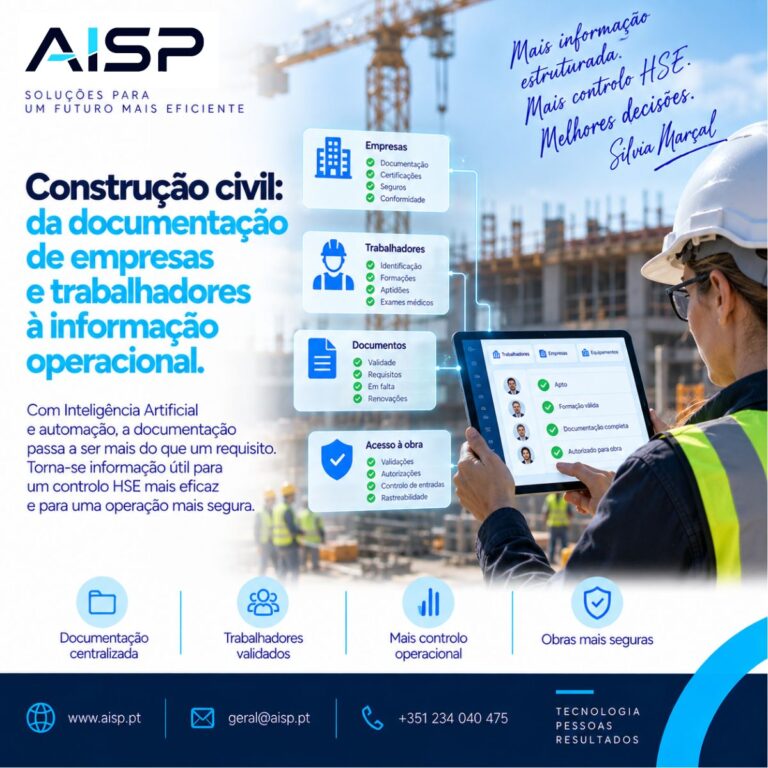 Read more about the article Construção civil: Da documentação de empresas e trabalhadores à informação operacional