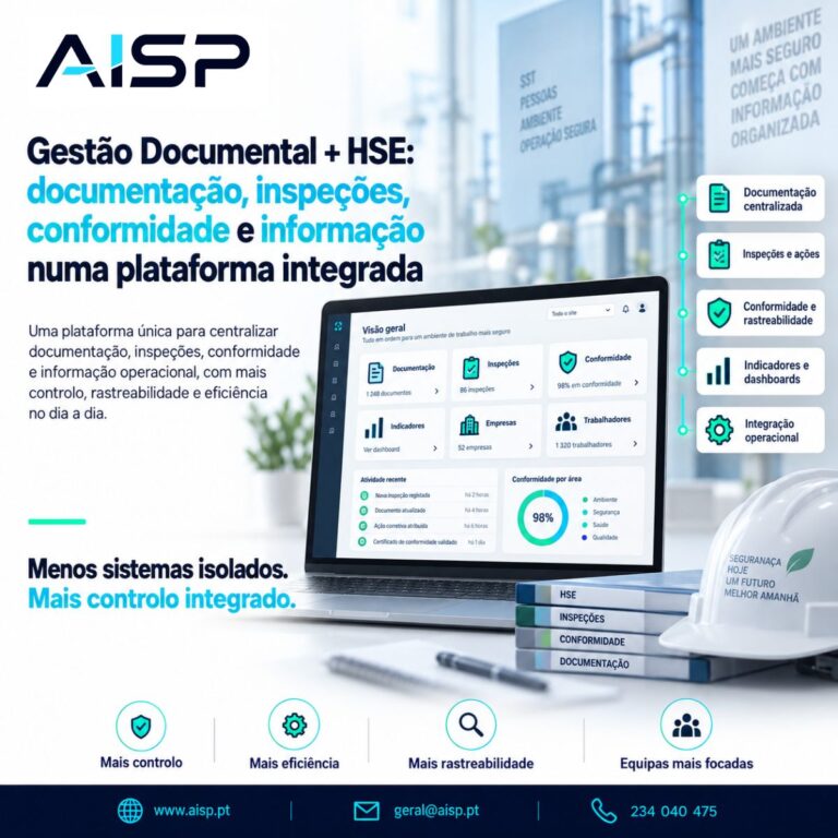 Read more about the article Gestão documental + HSE: Documentação, inspeções, conformidade e informação numa plataforma integrada